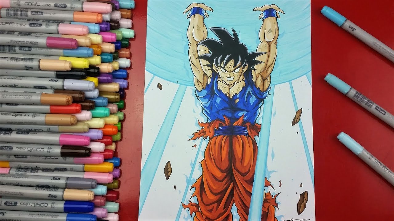 Drawing Goku - Spirit Bomb | TolgArt