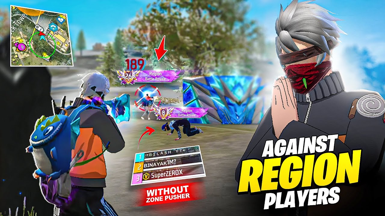 Regional Top Players🏆Vs Bilash & Zerox - Without Zone Pusher😓 – Can We Win?