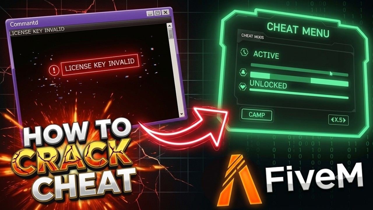 how to crack almost all FiveM cheat loaders x64dbg