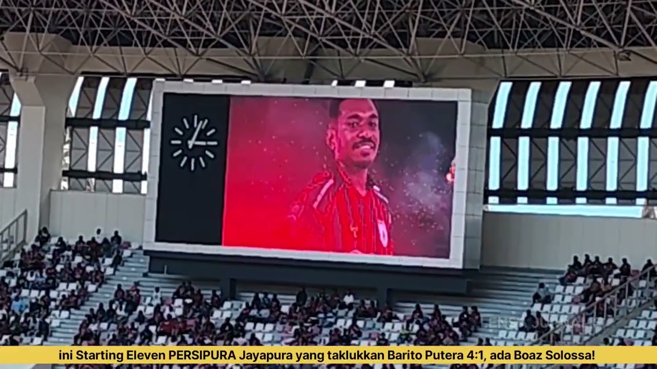 ini Starting Eleven PERSIPURA Jayapura yang taklukkan Barito Putera 4:1, ada Boaz Solossa!