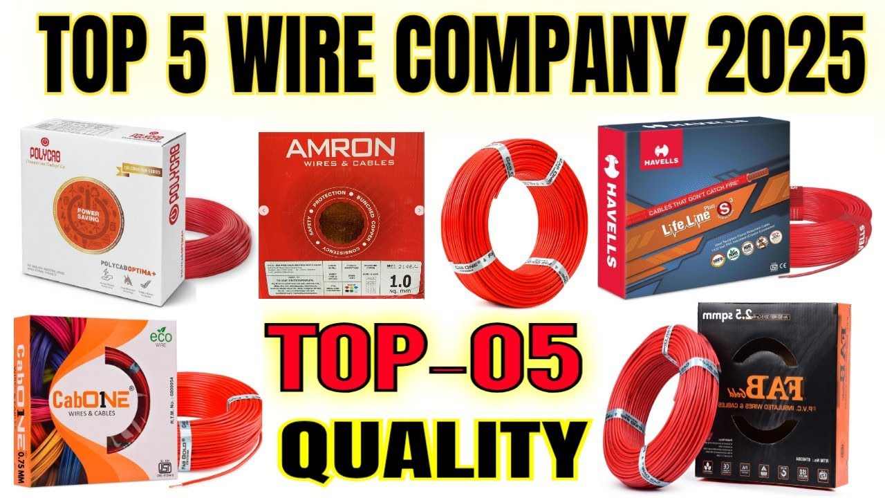Top 5 best Electric Wire company for house Wiring 2025 | which is the best wire for house wiring