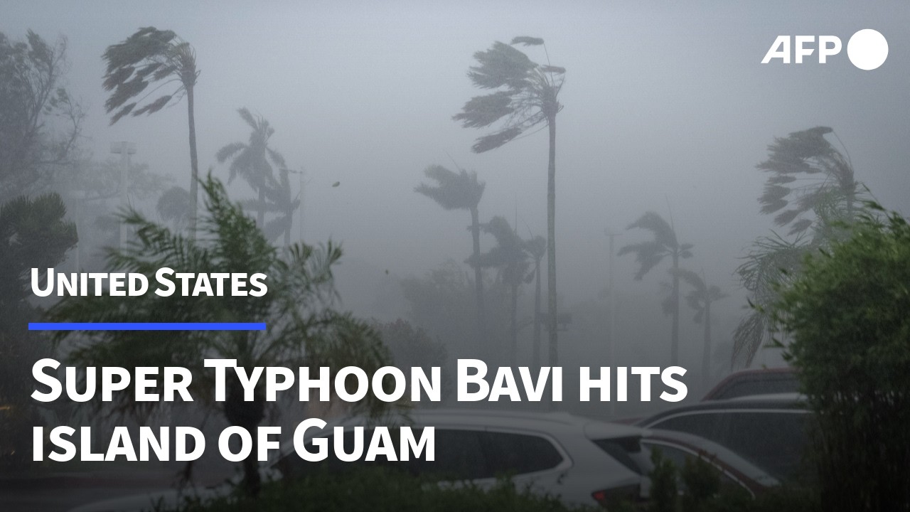 Super Typhoon Bavi lashes US island of Guam | AFP