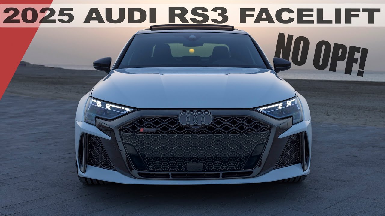 NEW! 2025 AUDI RS3 SEDAN FL WITHOUT OPF - THROATY, AWESOME SOUND - Details, Launches & more