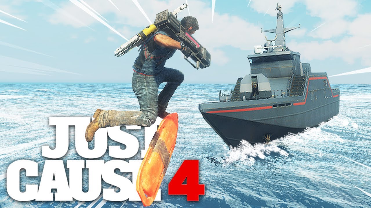 Just Cause 4 - HOVERBOARD VS MOST POWERFUL SHIP BATTLE!