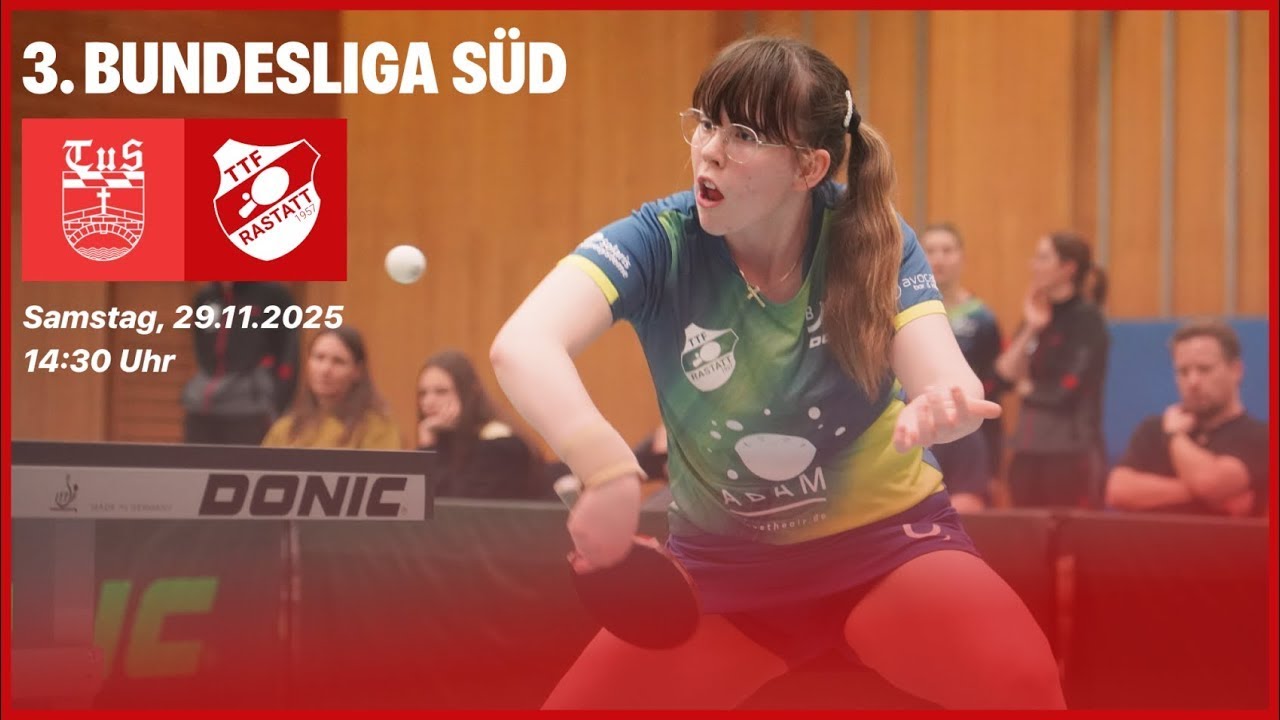 🔴 Auswärts in Bayern 1/2 I TuS Fürstenfeldbruck II - TTF Rastatt I 3. Bundesliga Tischtennis