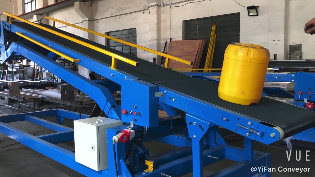 Yifan Conveyor's robust truck/container loading unloading belt conveyor
