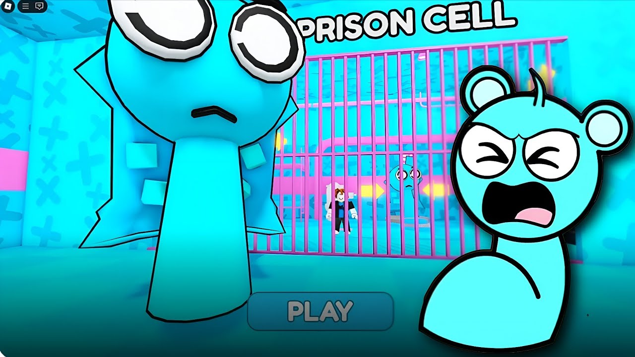 Sky sprunki x Aqua sprunki prison run (obby)