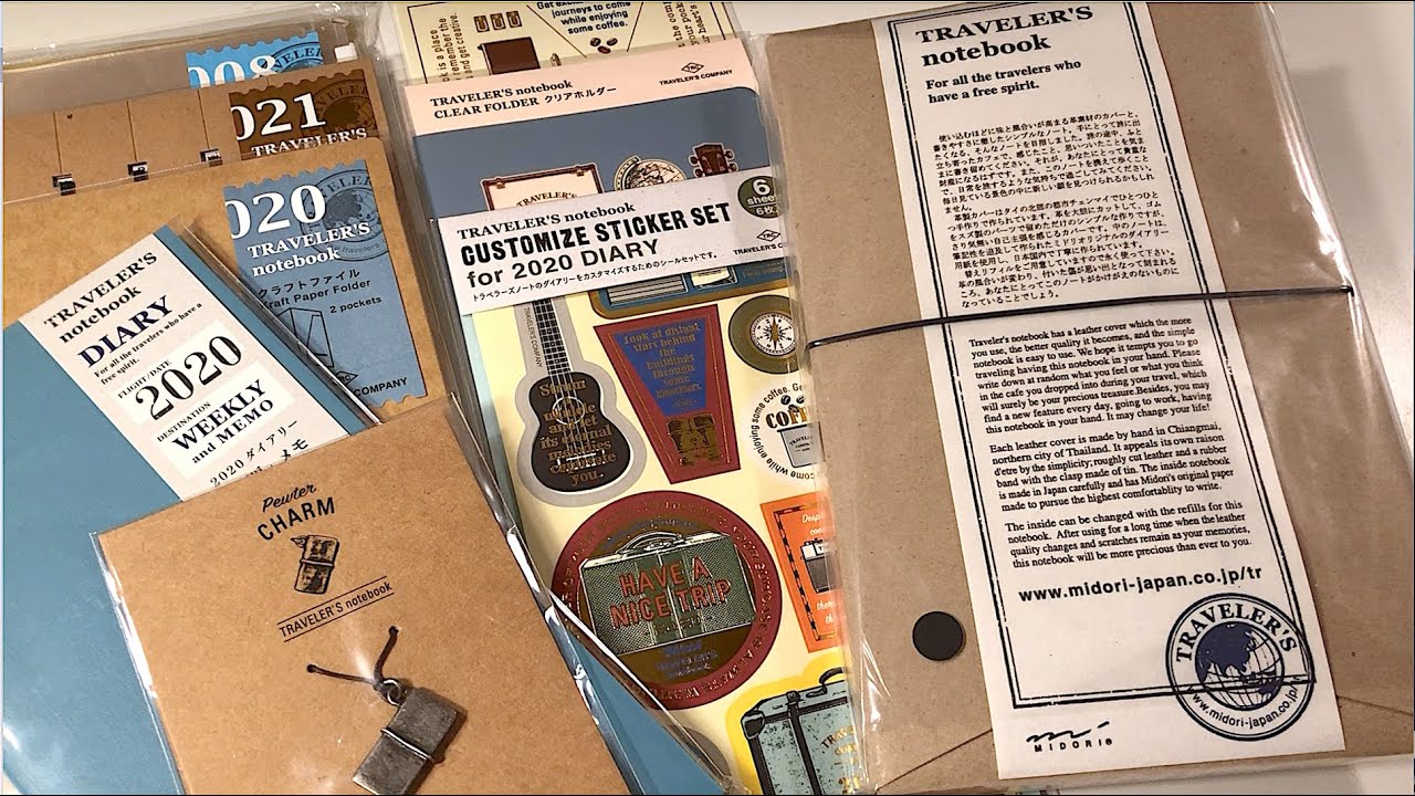 Traveler's Company 2020 Unboxing & Setup MIDORI Traveler's Company