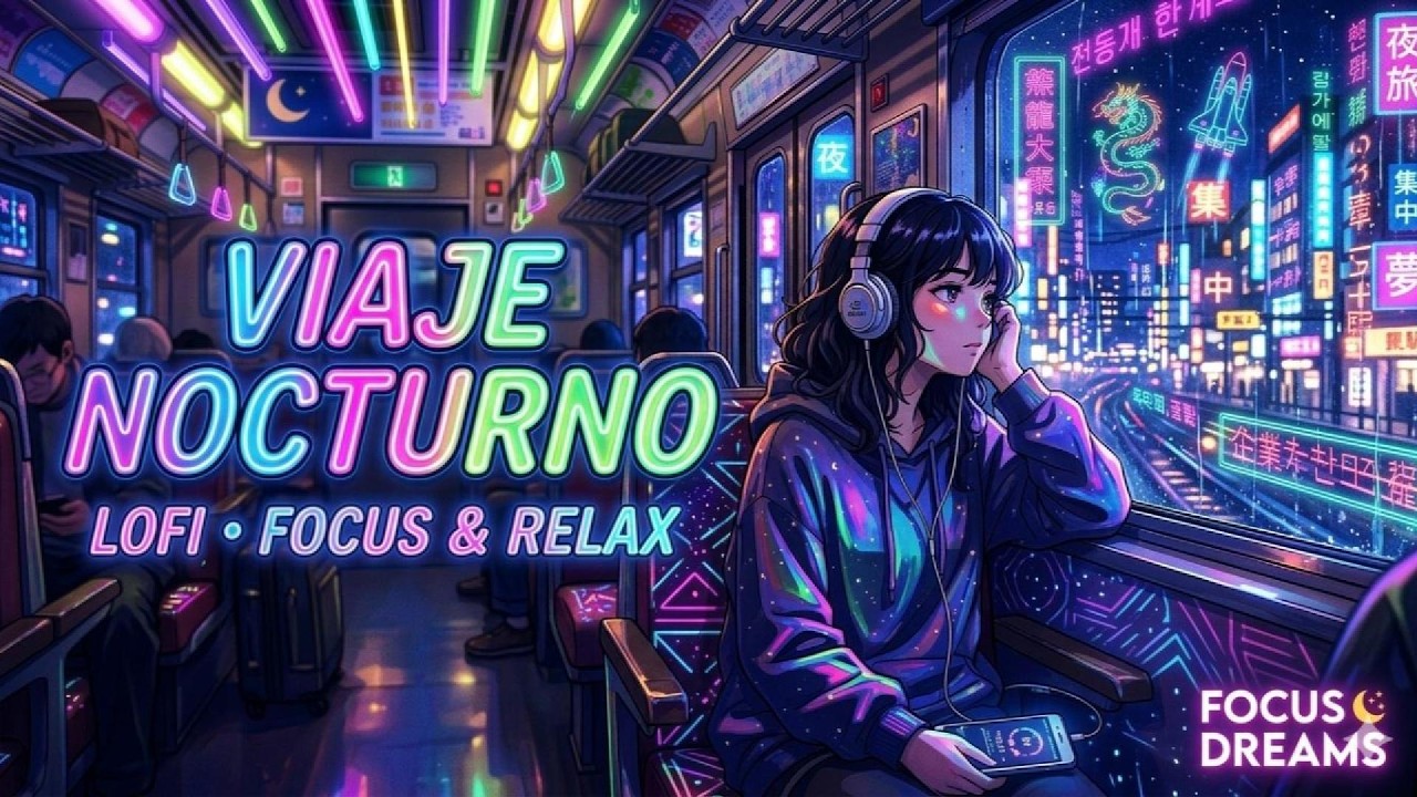 VIAJE NOCTURNO Lo-Fi | Música para Estudiar, Trabajar y Relajarse (Focus & Dreams)