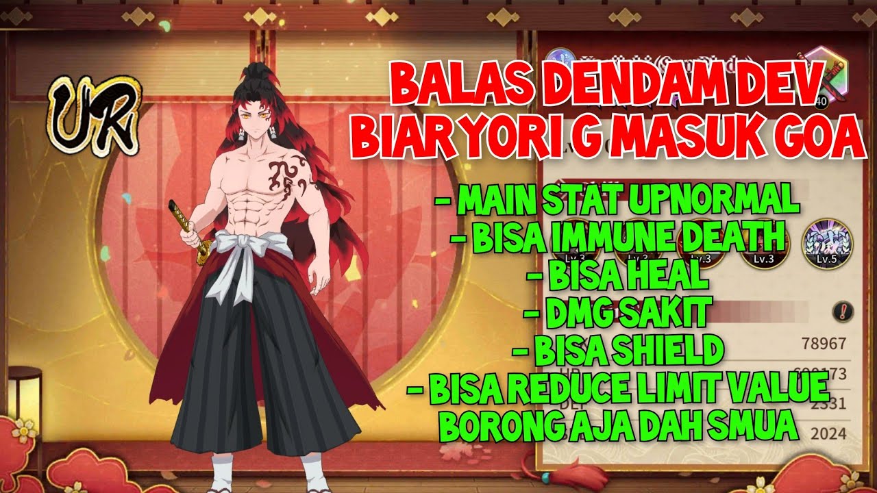 RAGE OF DEMON KING | BLADE OF HASHIRA : REVIEW YORI V2, DPS VERSI LENGKAP