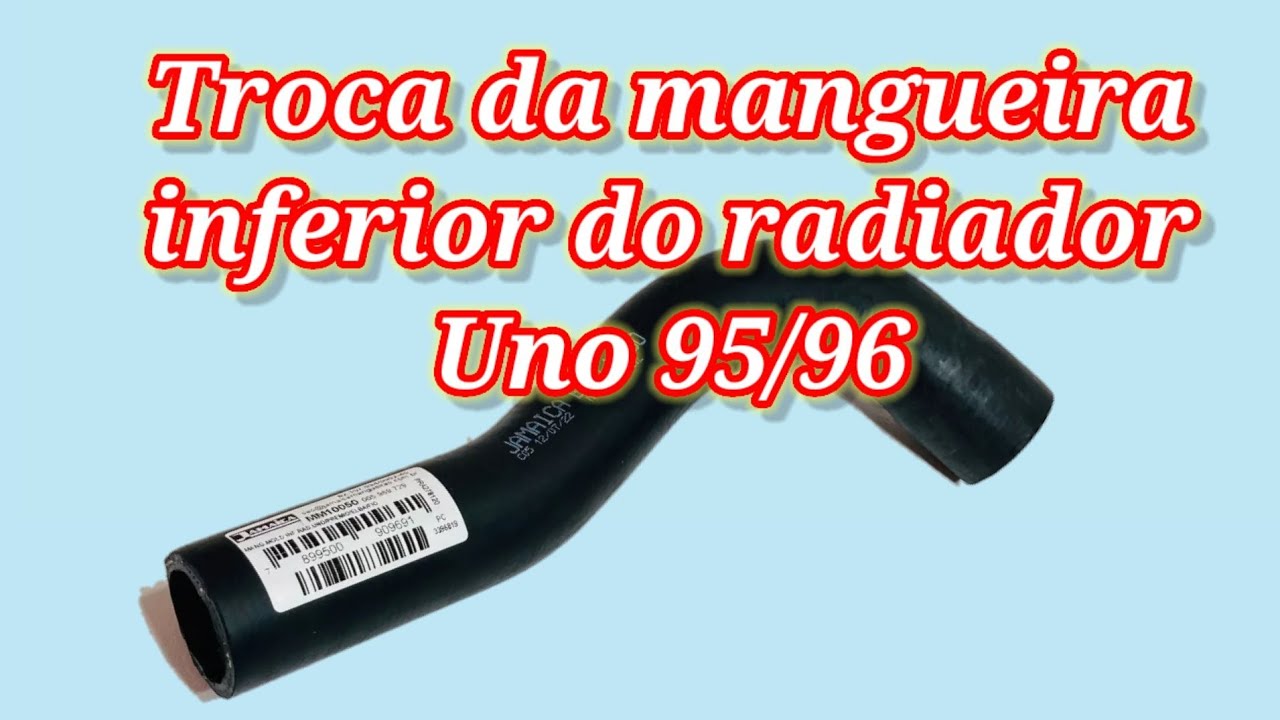 Troca da mangueira inferior do radiador Uno 95/96