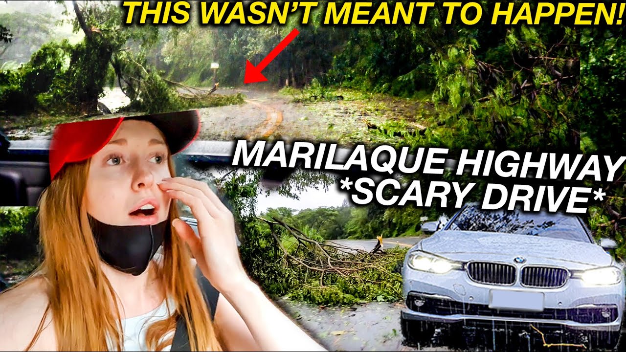 Driving Manila&rsquo;s Most DANGEROUS ROAD (Marilaque Highway) during TYPHOON