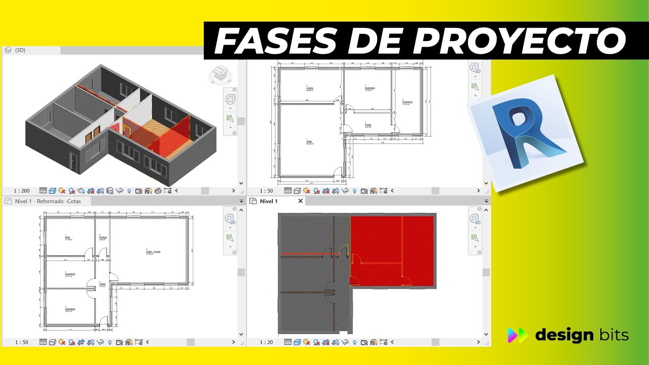 Fases en Revit: Cómo crear, gestionar y asignar fases.