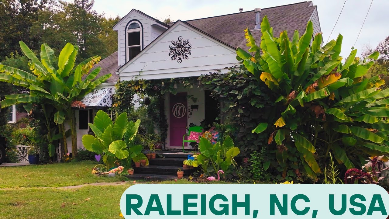 4K Walk in LOVELY Neighborhood | Raleigh North Carolina USA | Relaxing Sounds #walking #neighborhood