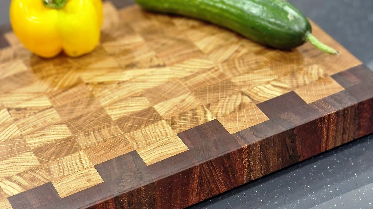 Изготовление Торцевой разделочной доски из дуба и сапеле #wood #diy #tools #woodwork #art