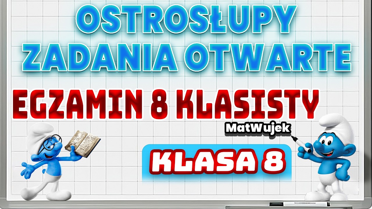 OSTROSŁUPY — ZADANIA OTWARTE 🔥 Objętość, pola, wysokość i przekątne ścian | Klasa 8