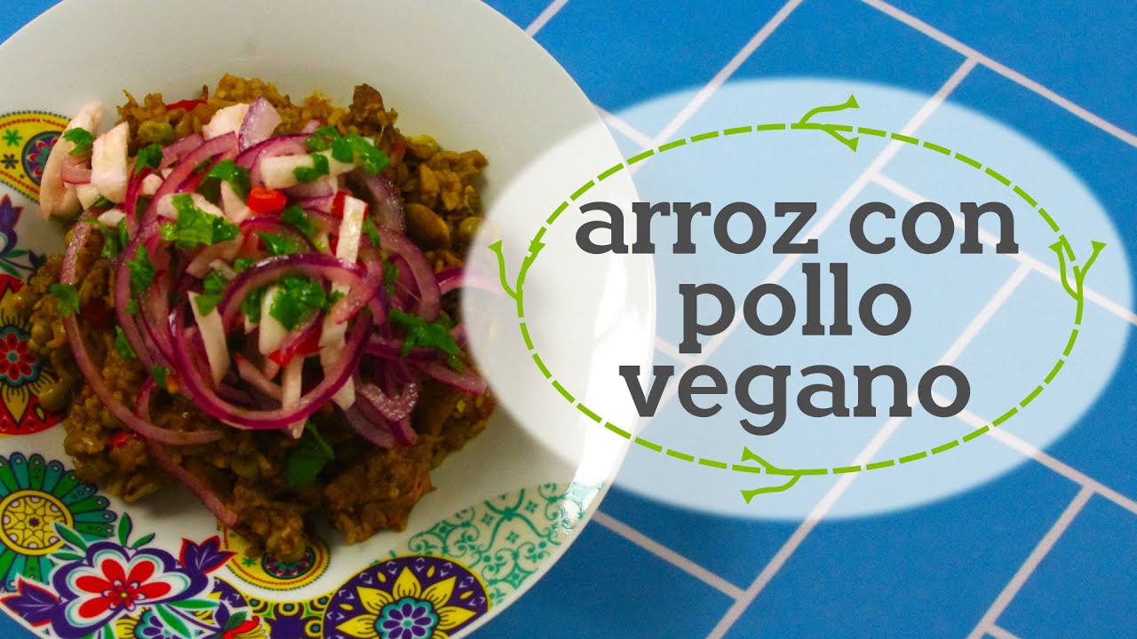 Arroz con pollo vegano