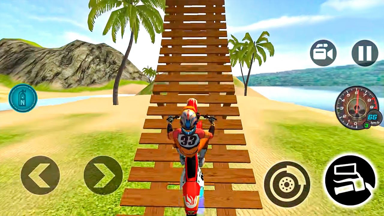 Motocross Beach Bike Stunt Racing #3 - Motor Racer Game Android Gameplay