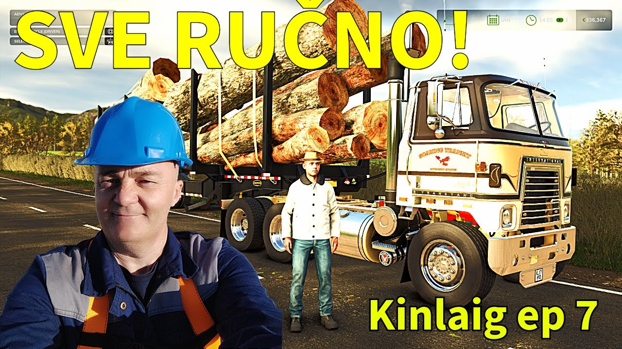 FARMER SAM PROTIV ŠUME! 🪚 Ručno rušenje NAJVEĆIH stabala ( Kinlaig Ep 7 ) Fs 25