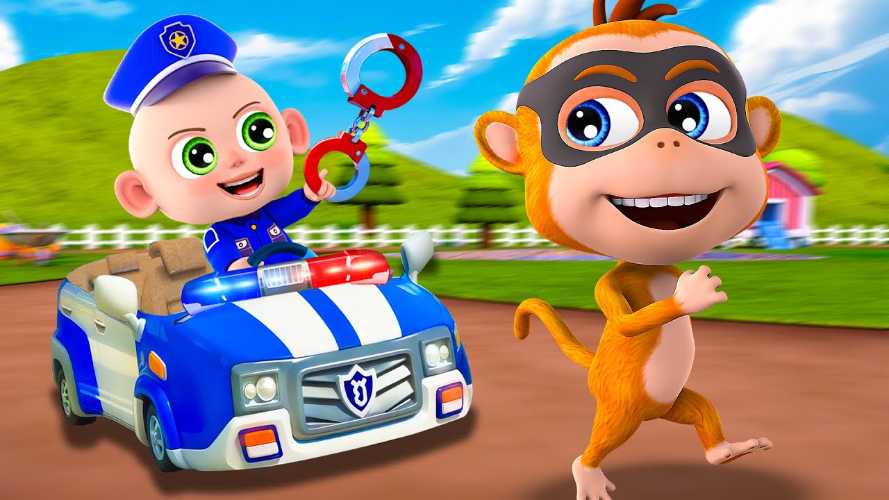 Baby Police Officer Chase Thief | Baby Police Song | Nursery Rhymes & Kids Song | PIB World
