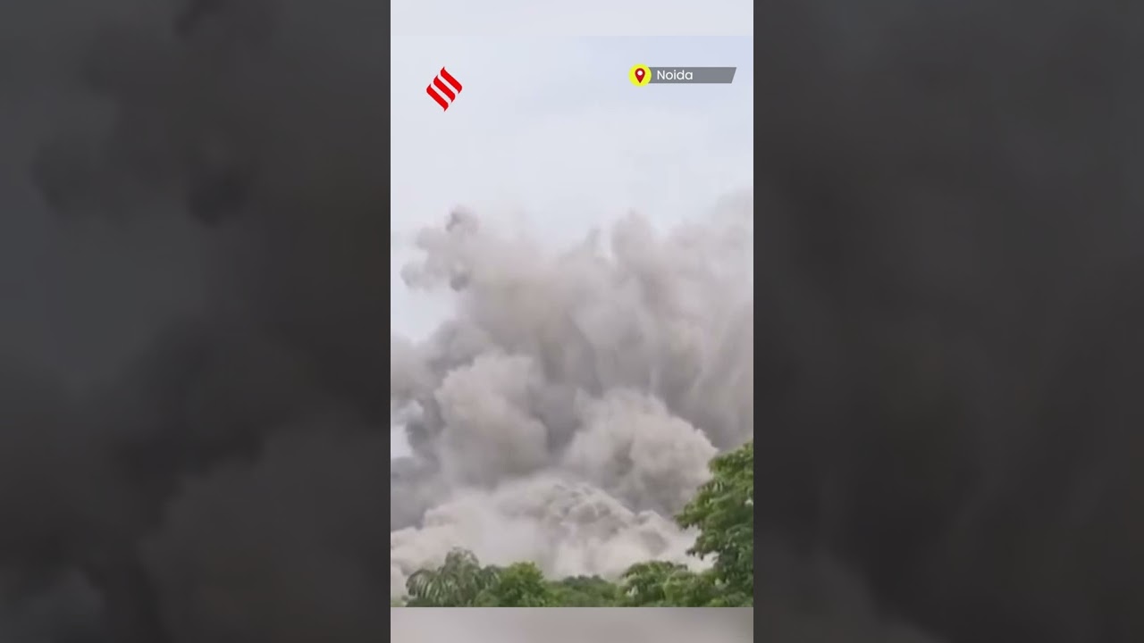 Watch: Noida Supertech Twin Tower Demolition From Different Angles