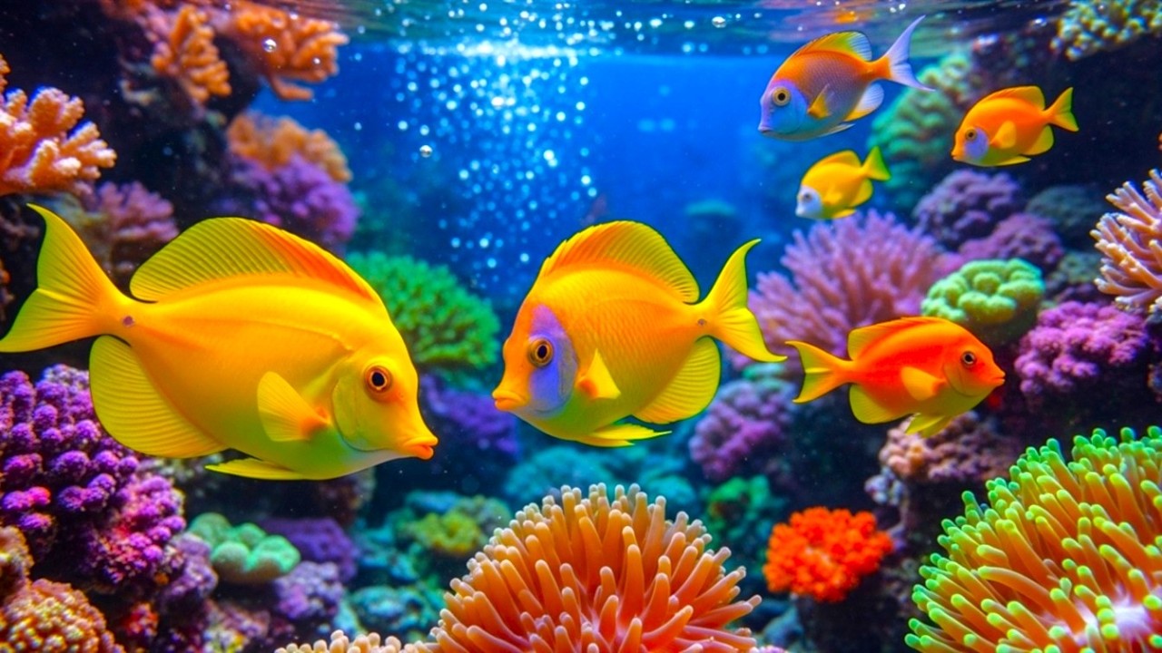 The Best 4K Aquarium -  Calming Music, Healing Music For The Heart, And Blood Vessels #7