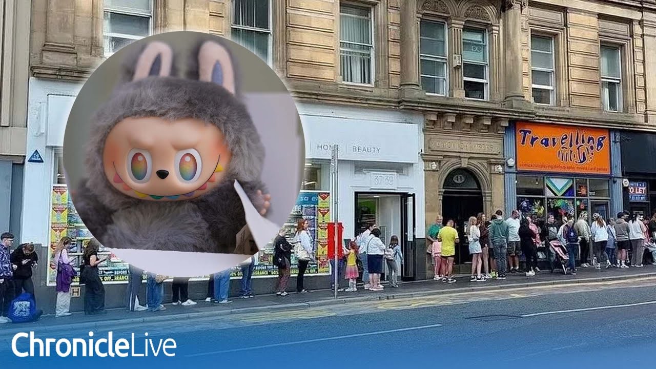 Queues down the street in Newcastle as people wait hours to get their hands on a Labubu
