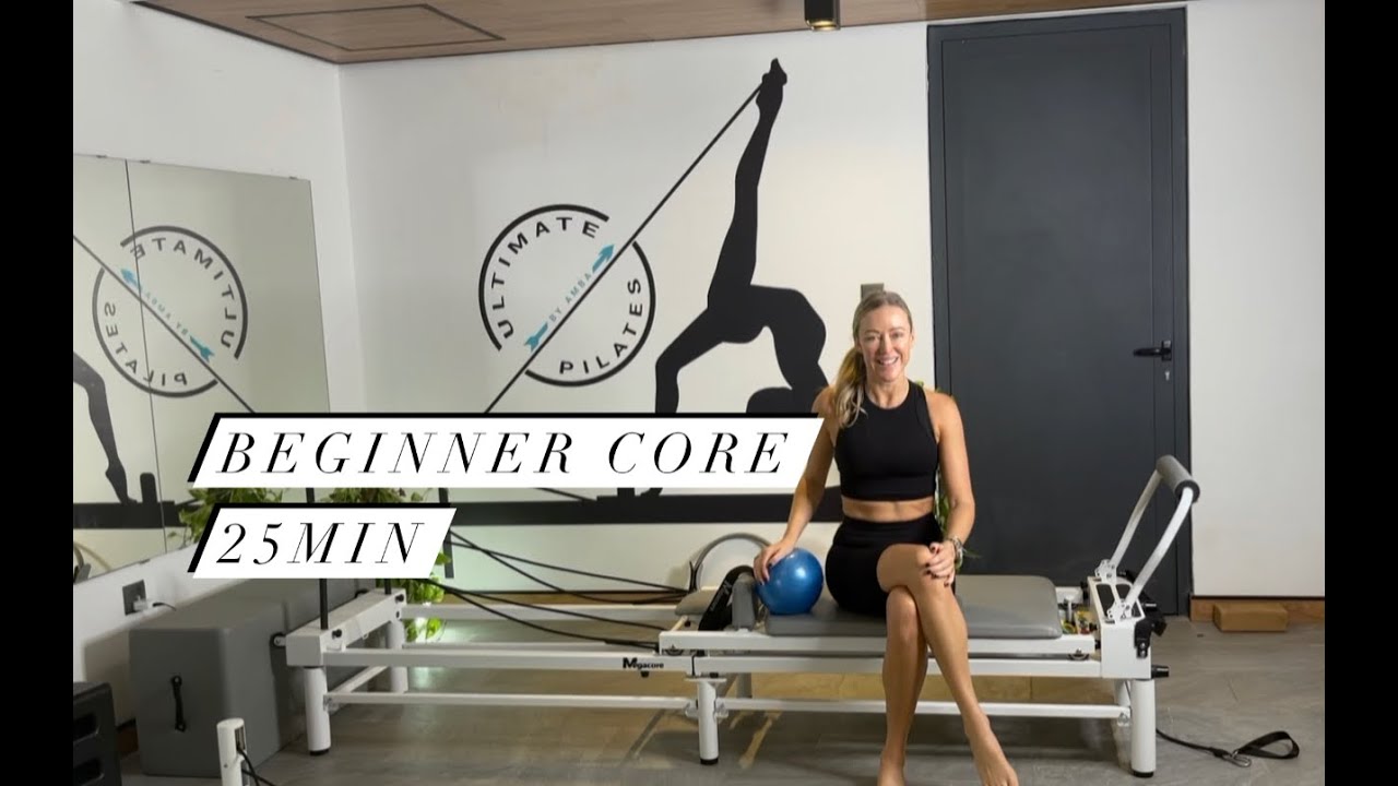 Reformer Pilates beginner core (abdominals and back) 25 min class.   #reformerpilates #pilates #core