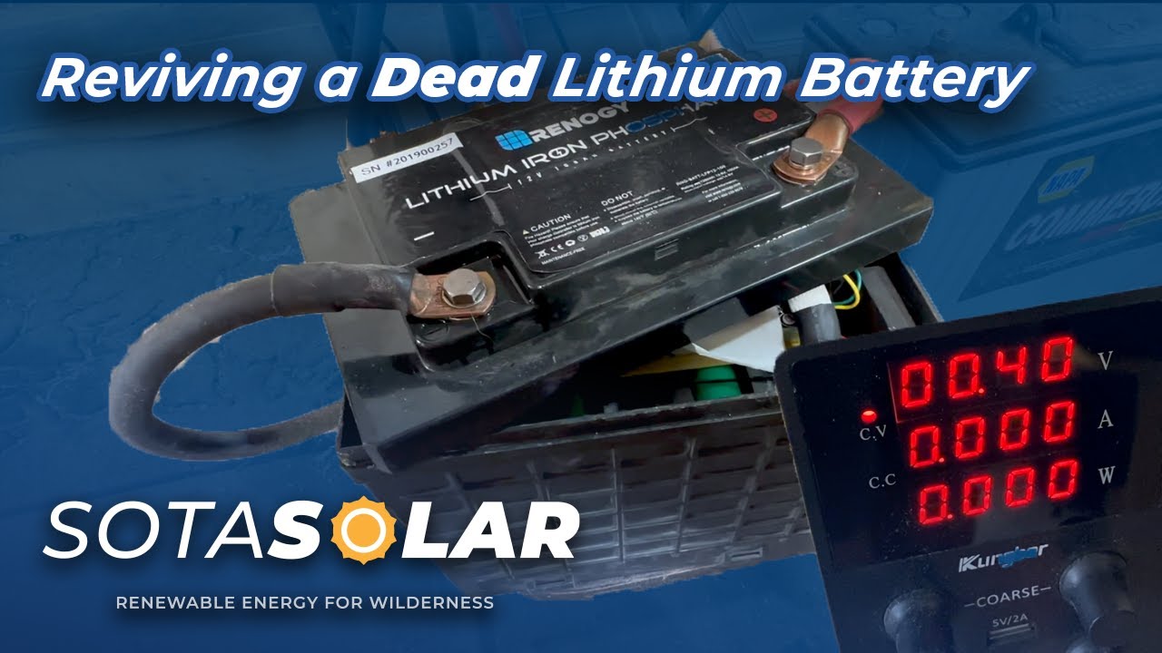 Reviving a Dead Renogy Lithium LIFEPo4 Battery with Capacity Test.