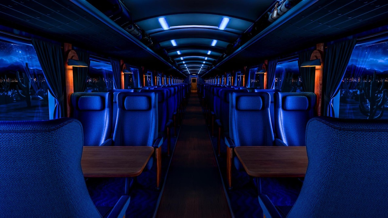 Train Cabin White Noise Sounds | Great for Sleeping, Studying, & Relaxing