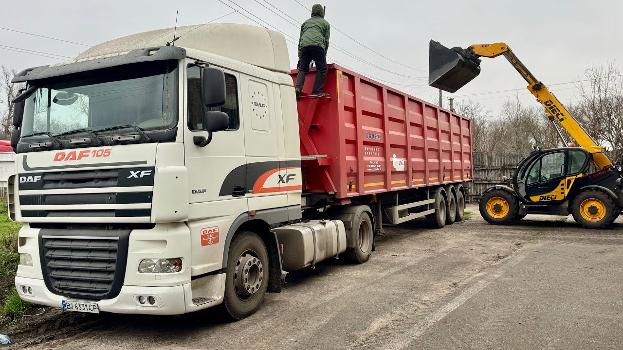 Ціна на СОНЯШНИК 28500грн👍Везем на ЕЛЕВАТОР‼️DAF 105💪DIECI 37.7👌Сусідські ВІЙНИ❌