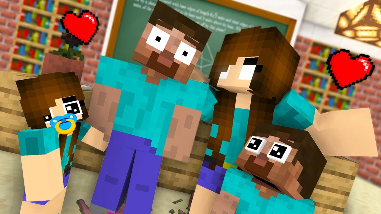 モンスター スクール مدرسة الوحوش HEROBRINE FAMILY ماين كرافت مدرسة الوحوش