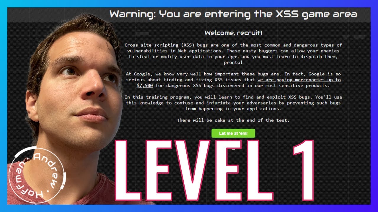 Победа над XSS-игрой Google | Уровень 1: Привет, мир XSS