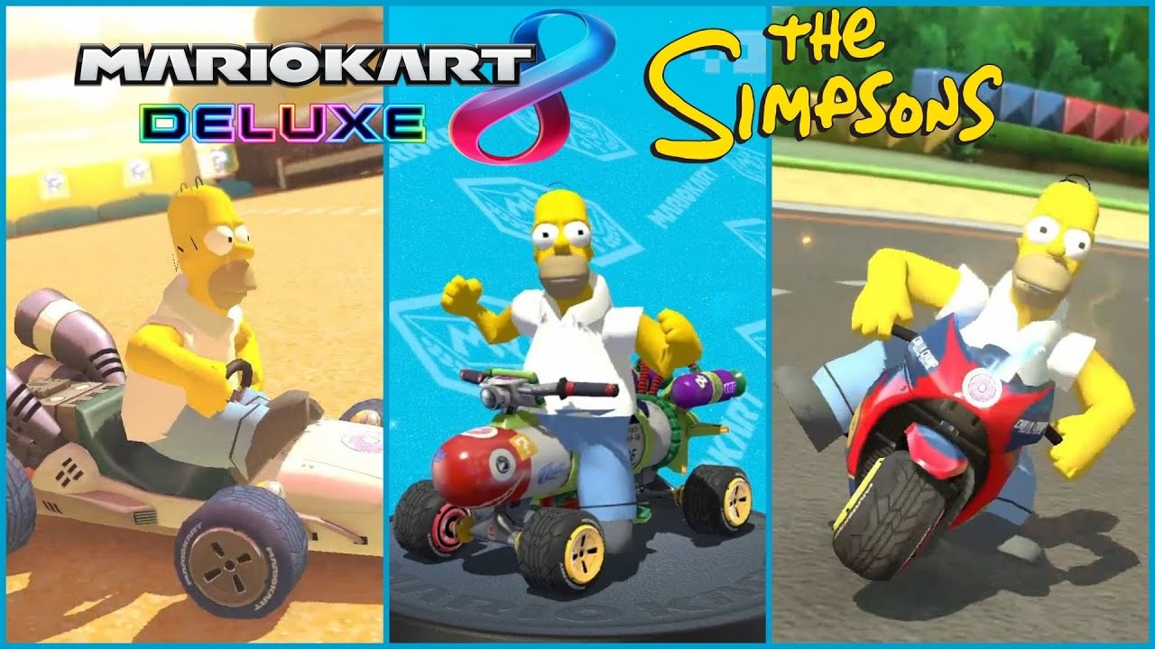 Homer Simpson In Mario Kart 8 Deluxe [The Simpsons]