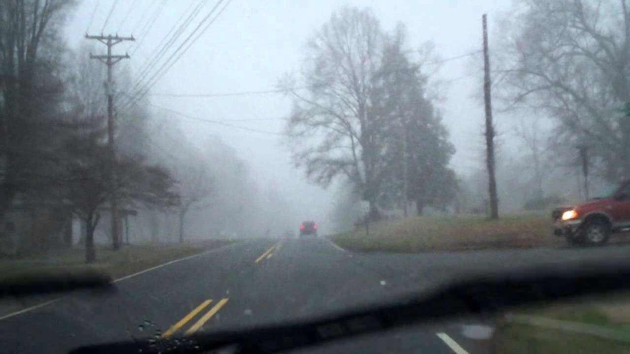 Snow in Huntersville, NC - 2/16/13