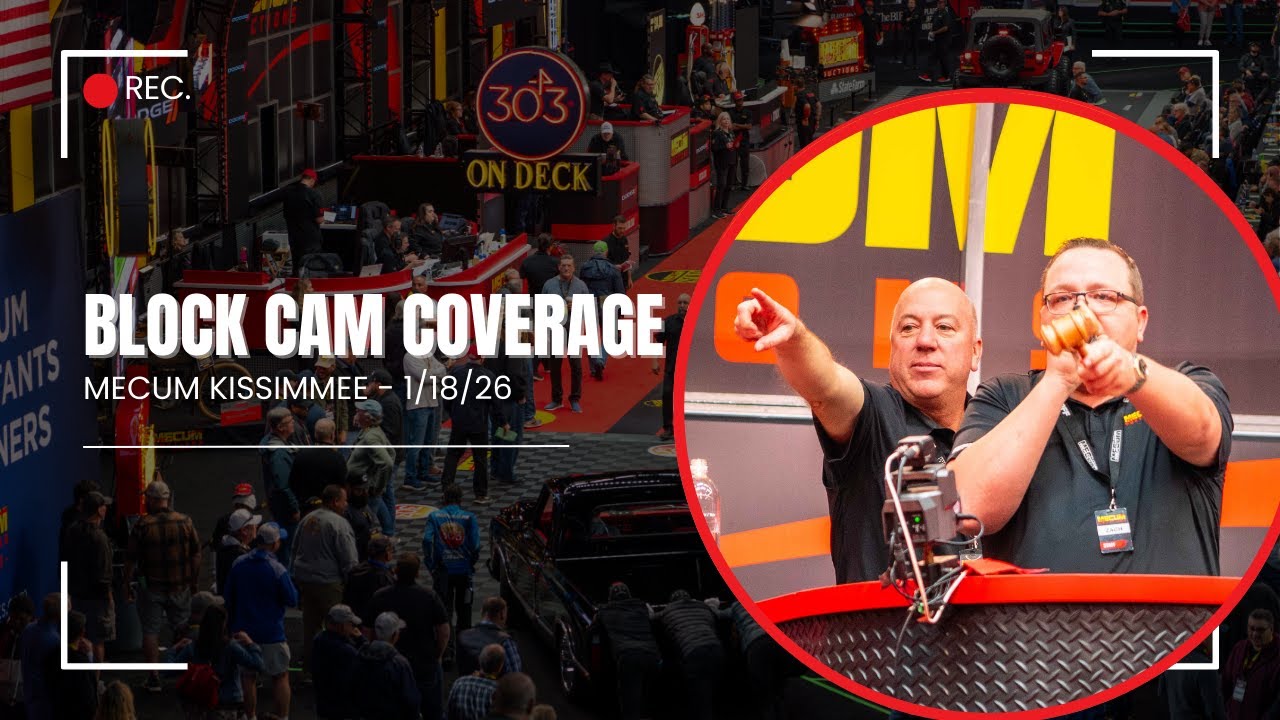 Mecum Kissimmee Live Block Cam: Sunday, Jan. 18, 2026