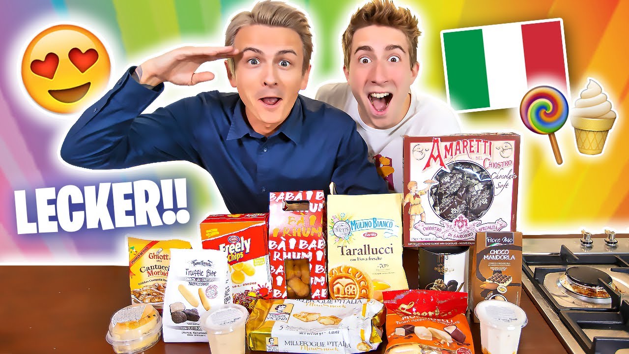 Wir testen ITALIENISCHE Süßigkeiten ausm SUPERMARKT | mit Falco