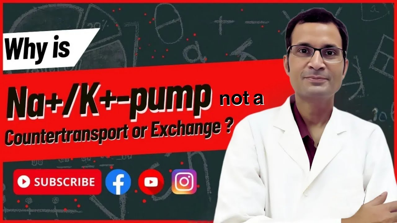 Why is Na+/K+-pump not a countertransport or exchange? | MBBS | NEET PG | Dr Vivek Nalgirkar |