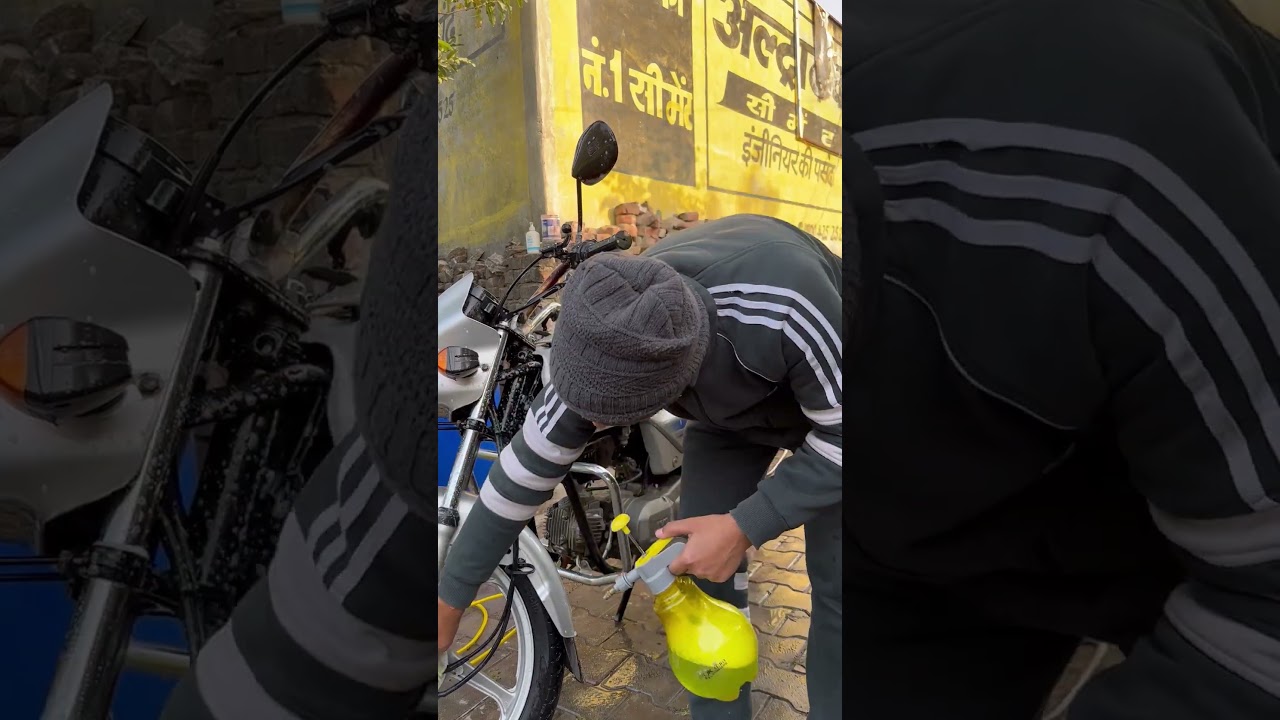 ASMR   Full Washing of Hero Splendor Bike. 
