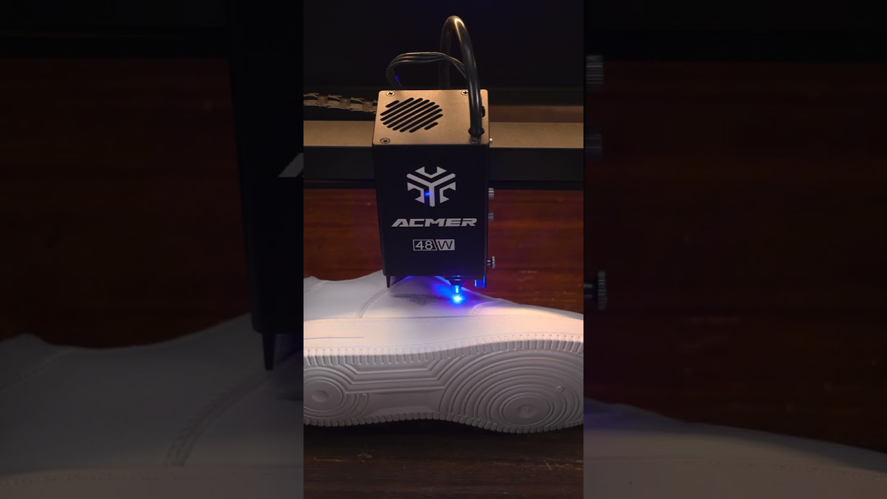 Customize Sneakers with ACMER P3 48W Laser Engraver!