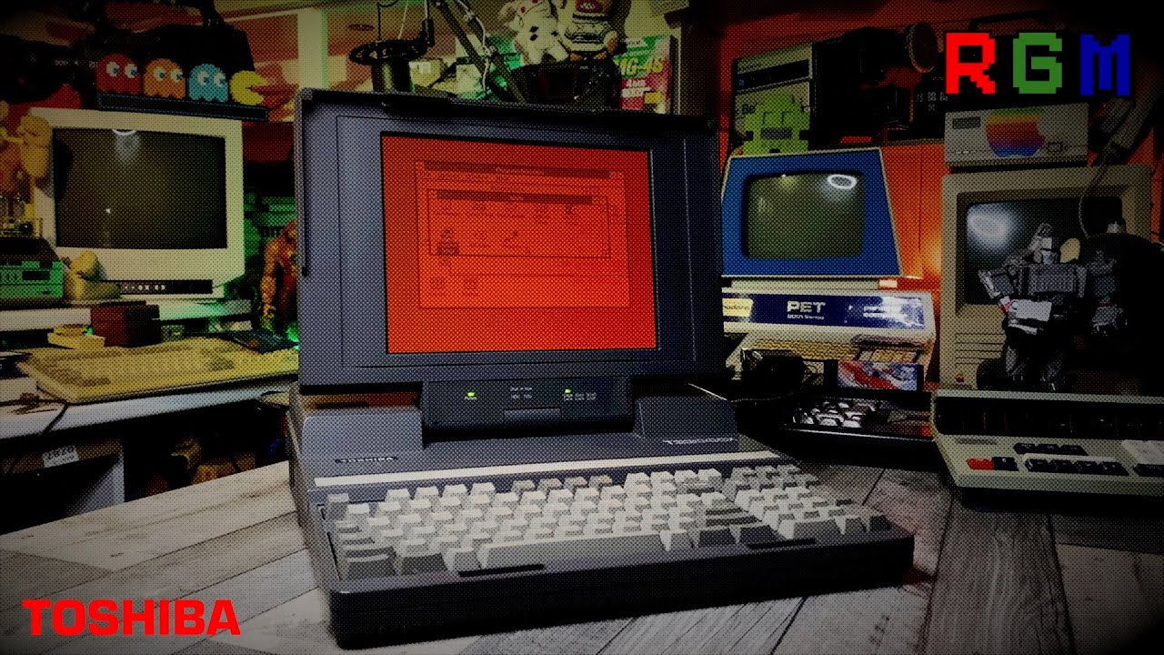 TOSHIBA T3200SX — портативный компьютер 1989 года выпуска с газоплазменным дисплеем. Обзор, разбо...