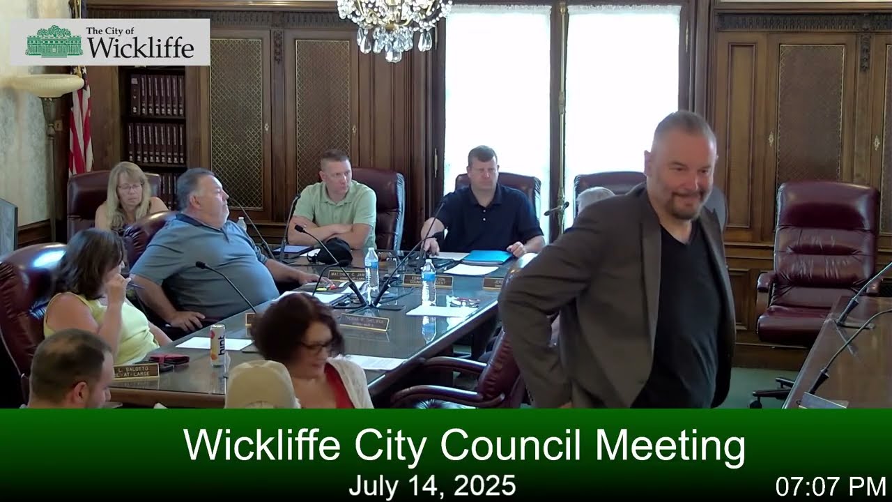 City of Wickliffe Special Council Meeting July 14, 2025