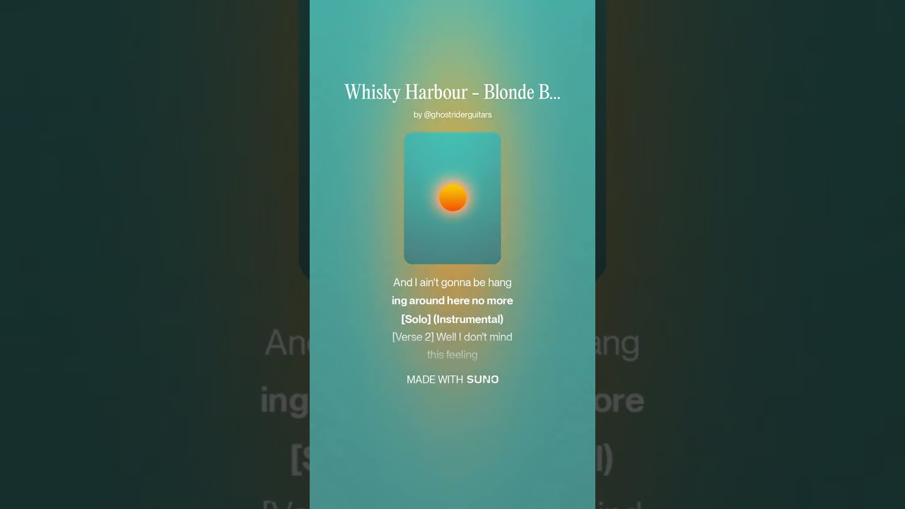Whisky Harbour   Blonde Boogie 1