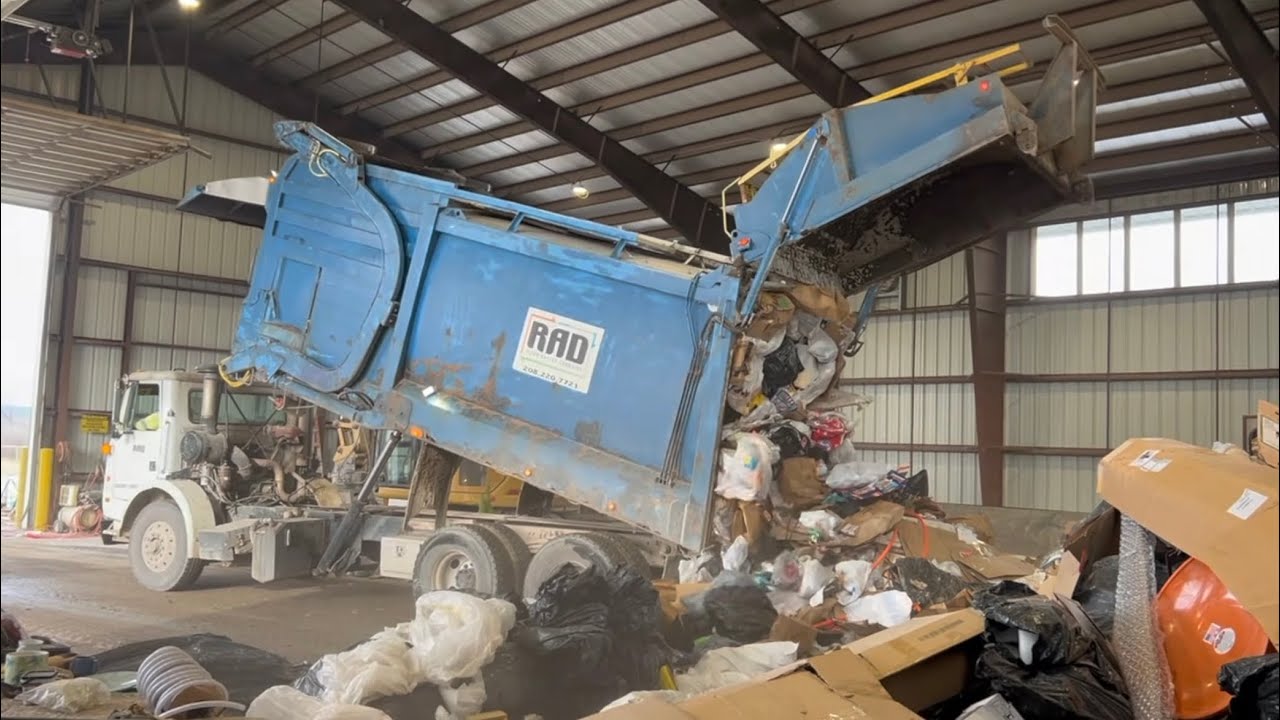 Rad Curbside - Volvo WX-64 Heil Half Pack Front Loader Garbage Truck! ~ 