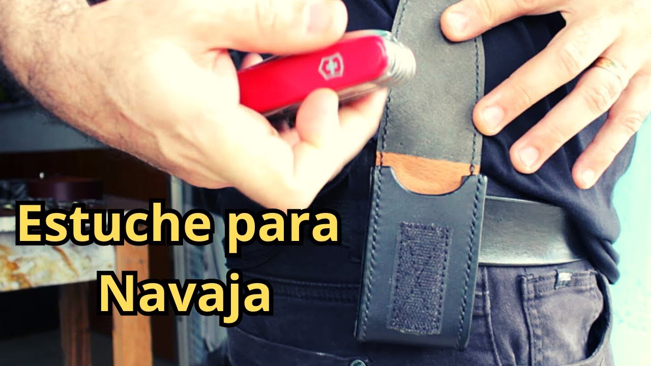 🔴CÓMO HACER UN ESTUCHE PARA NAVAJA, Patrón PDF GRATIS #leathercraft #cuero
