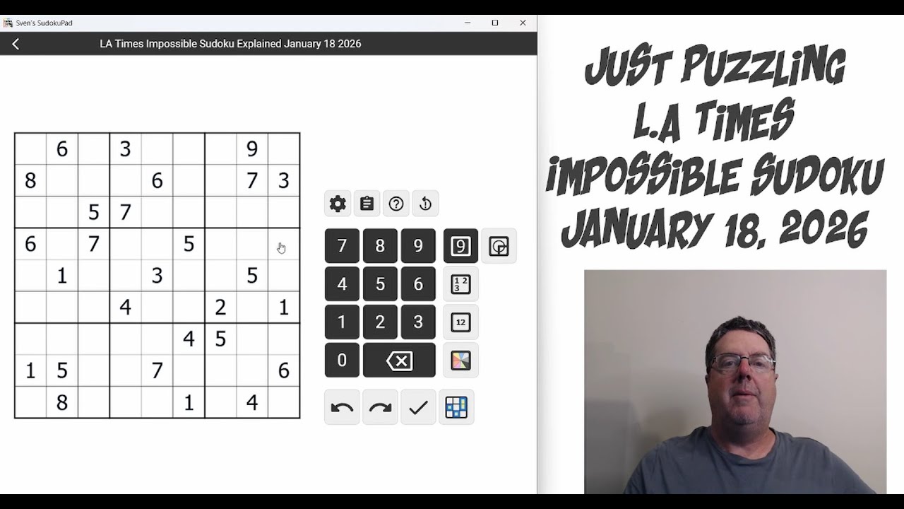 LA Times Impossible Sudoku January 18 2026