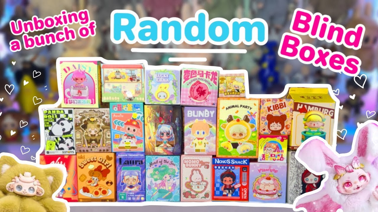 UNBOXING A BUNCH OF RANDOM BLIND BOXES!! *♡* PLUSH, BEANS, AND SO MUCH MORE!!