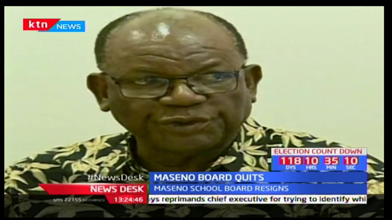 Maseno School Board of Management quits in protest of Principal Otula's indictment by TSC