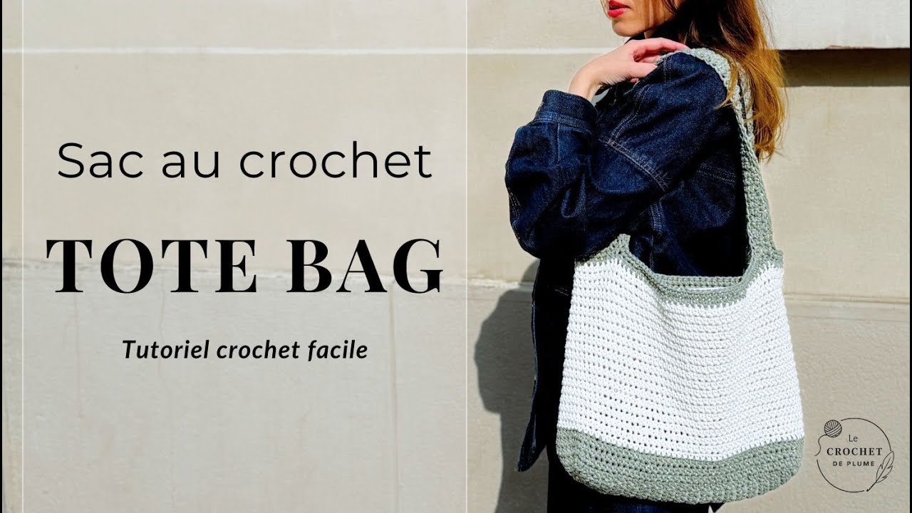 Sac au crochet tuto FACILE | Tote Bag Eco Vita DMC | Modèle crochet débutant | Patron Gratuit 🧶