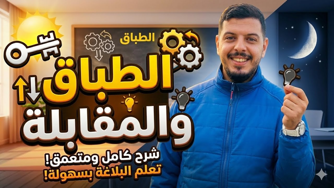 الطباق و المقابلة / العربية لغتي  / الأول ثانوي  / الأستاذ محمد الكيلاني